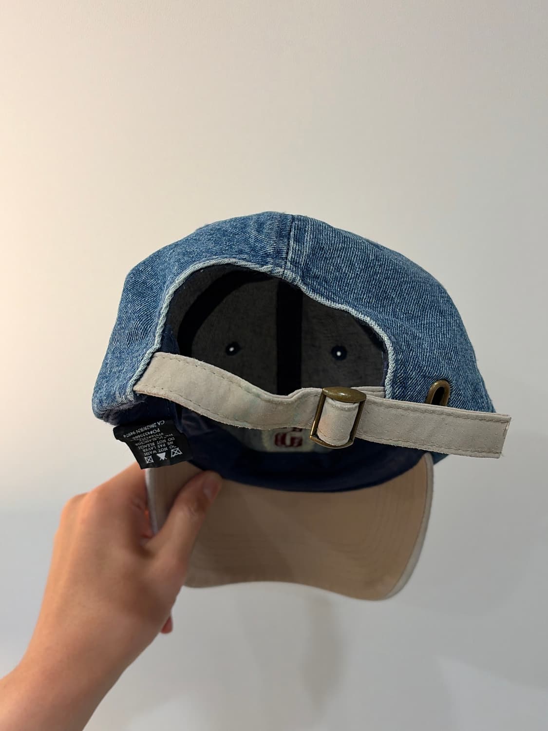 Stussy 스투시 데님 스웨이드 크레스트 볼캡 상품이미지7