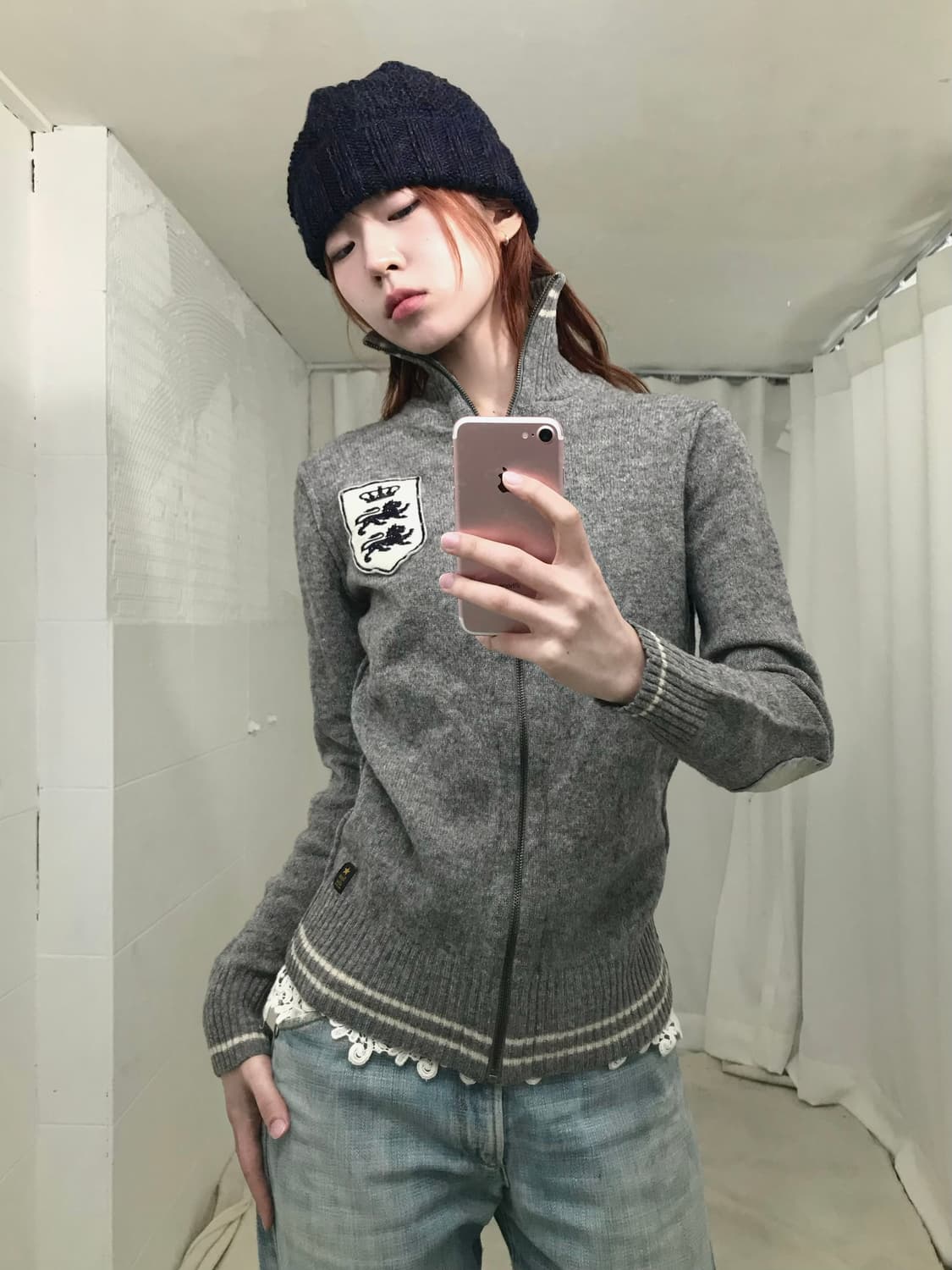 스카치 앤 소다 와펜 그레이 니트 집업 상품이미지3