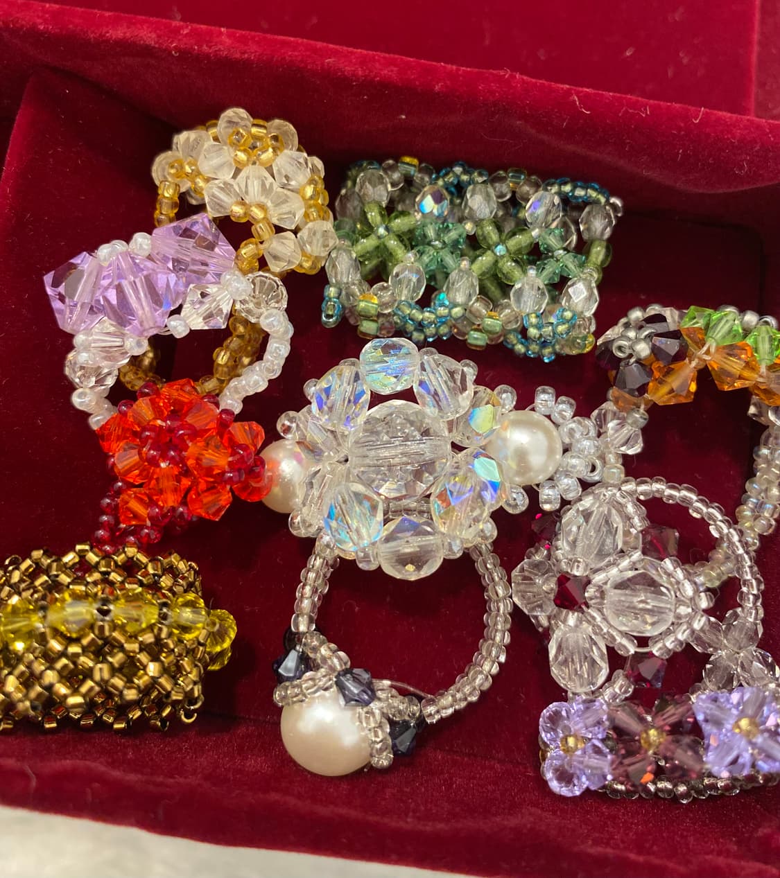 vintage beads ring💜 상품이미지4