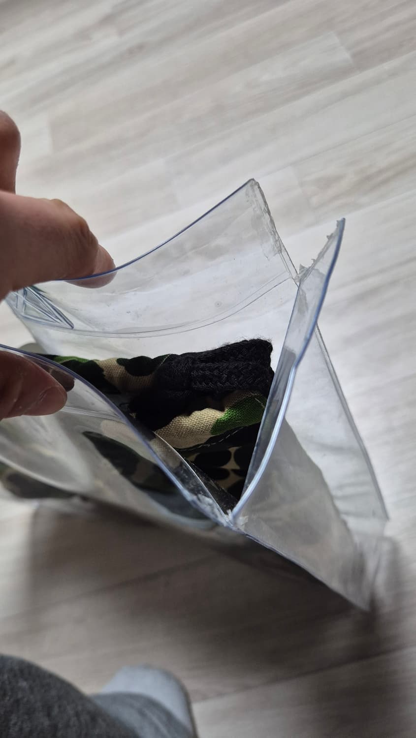 베이프 ABC 카모 클리어 토트백 그린 (2개 세트) 상품이미지3