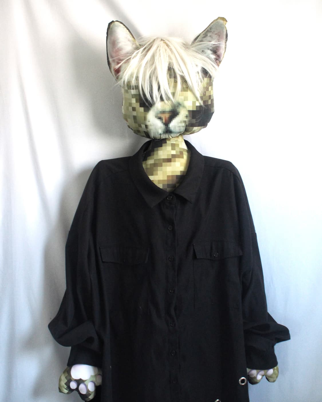 Oversized eyelet point utility shirt 상품이미지2