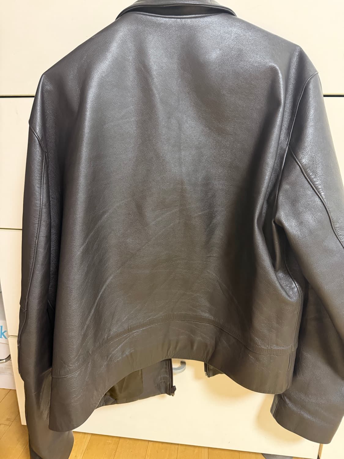 Mudule leather jacket brown 상품이미지4