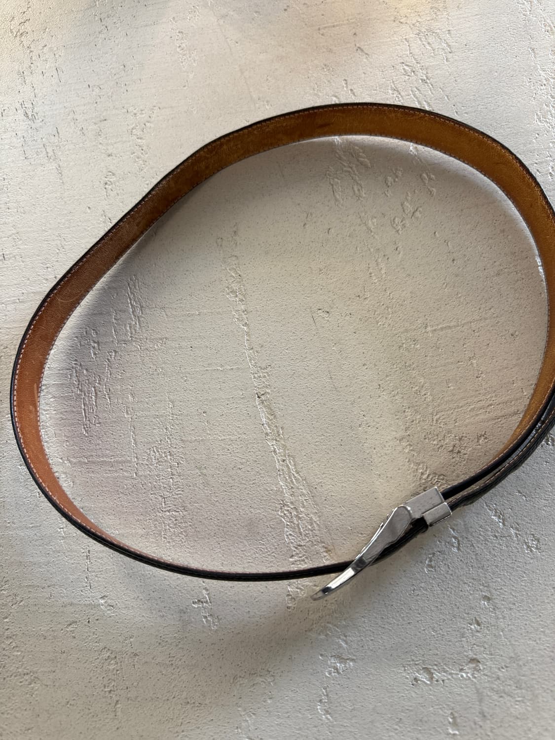 루이비통 정품 타이가 남성 블랙 가죽 벨트 32 상품이미지3