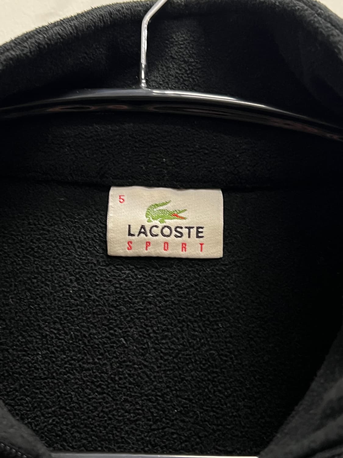 라코스테 스포츠 플리스 집업자켓 블랙 상품이미지4