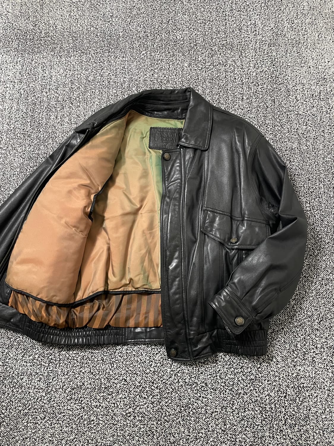 빈티지9. 90s 양가죽 램스킨 라이더 레더 점퍼 자켓 상품이미지2