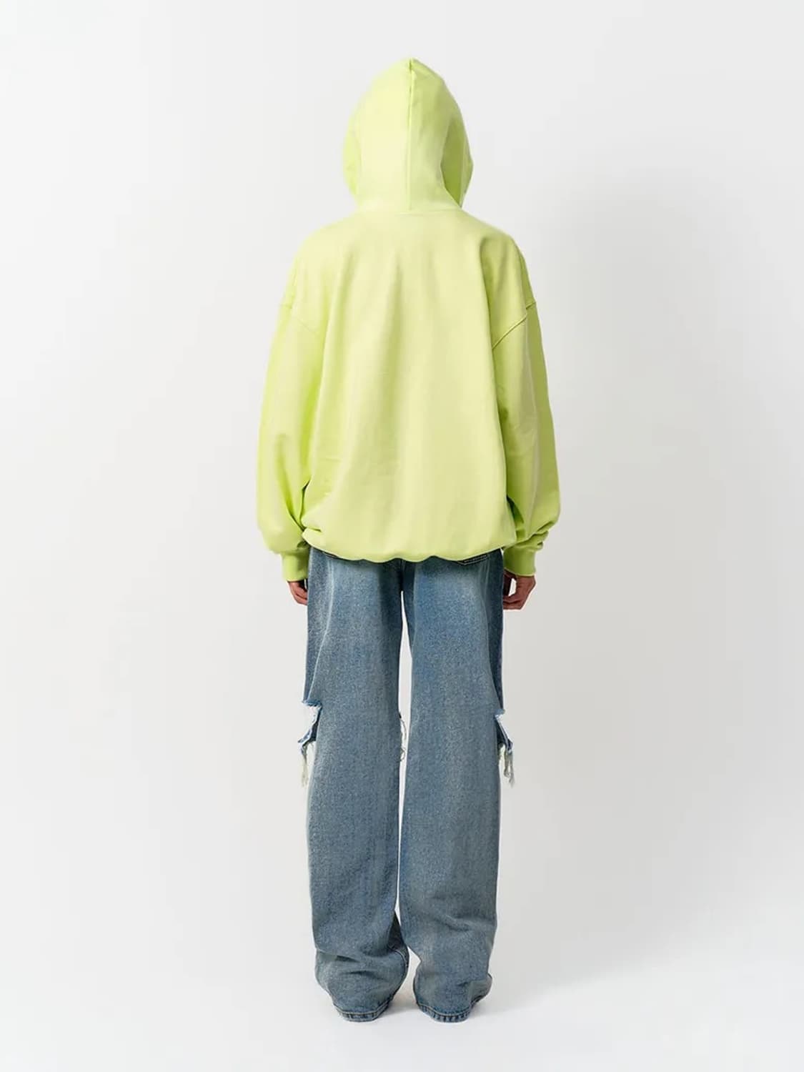 LEEY YEEL METALLIC OVERSIZED HOODIE 상품이미지2