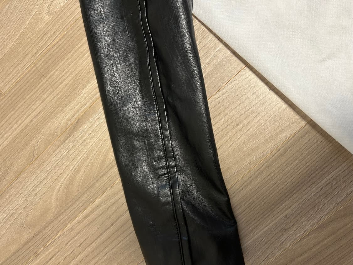 트리밍버드 v shape 레더 바이커자켓 상품이미지3