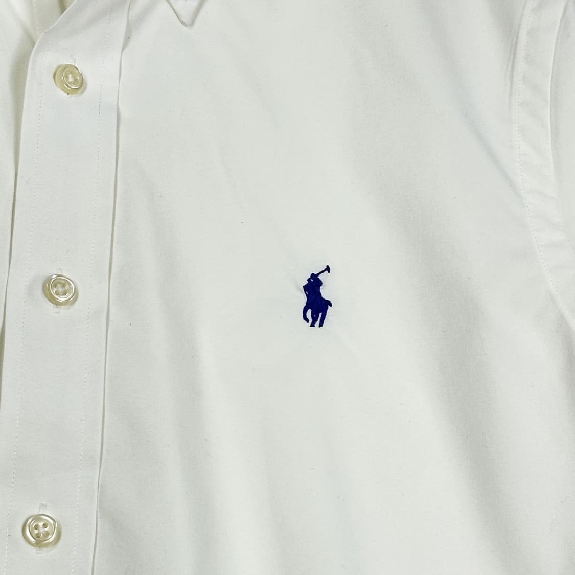 폴로 랄프로렌 포니 클래식 화이트 셔츠 (S) 상품이미지3