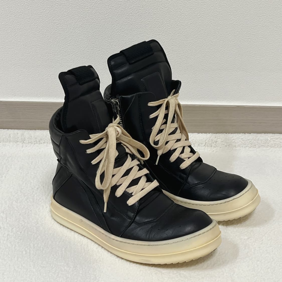 릭오웬스 14SS 지오바스켓 모노크롬 LPO 검검흰 상품이미지2