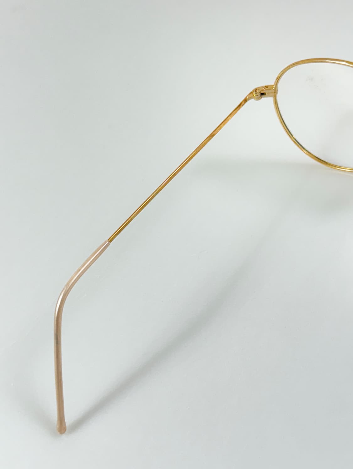 90s 유로피안 클래식 골드 그린 마블 슬림 라운드 빈티지 안경 상품이미지7