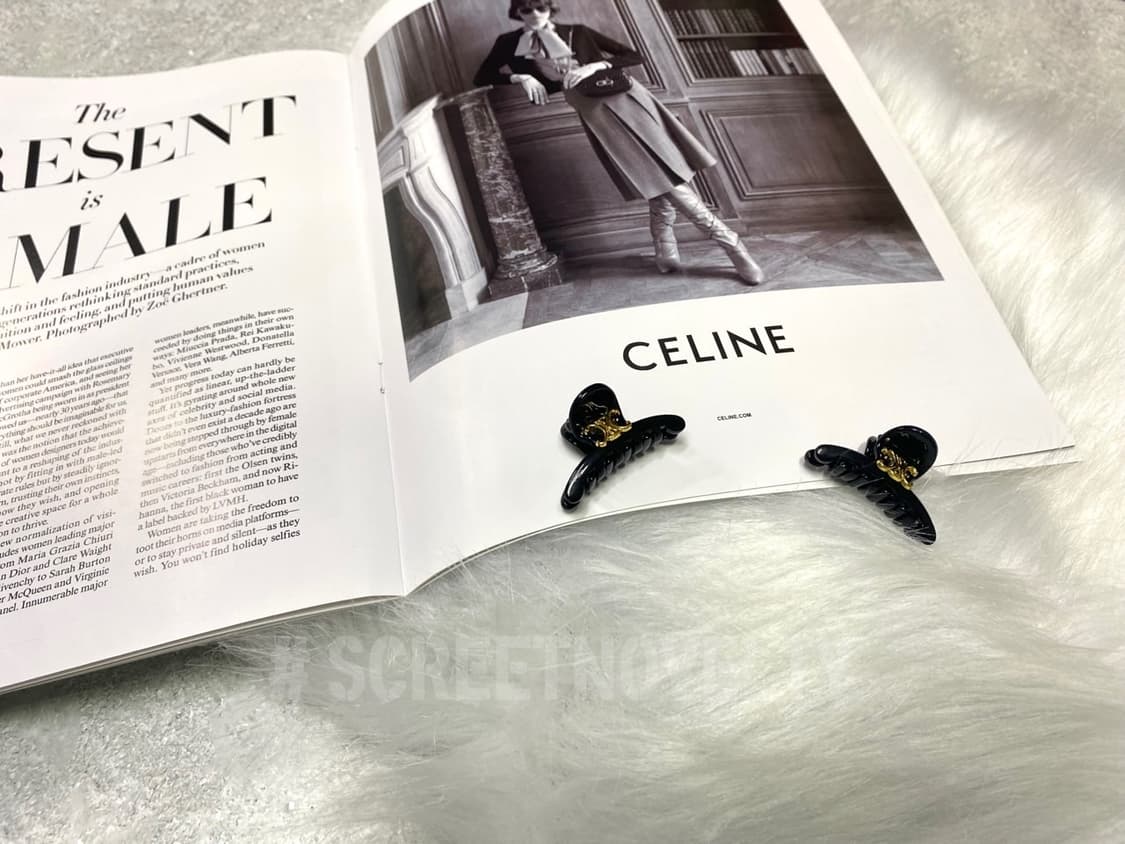 셀린느 미니 헤어 집게핀 세트 블랙 (2개) 상품이미지10