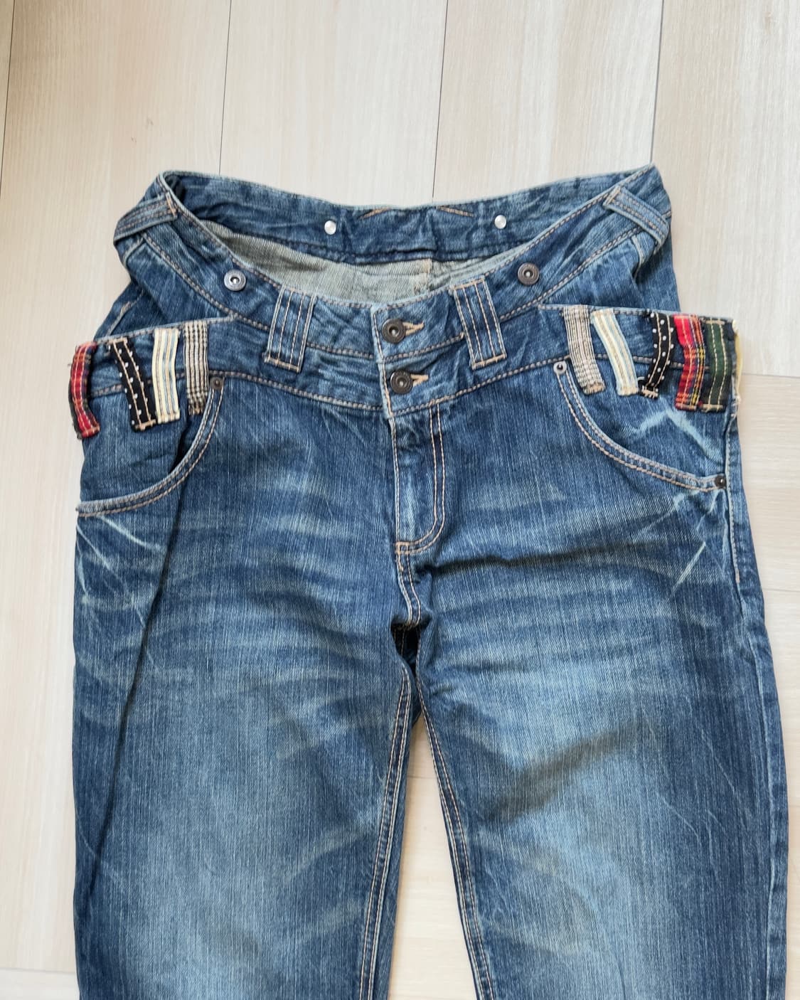 [NYLAUS] side double-waist denim pants 상품이미지3