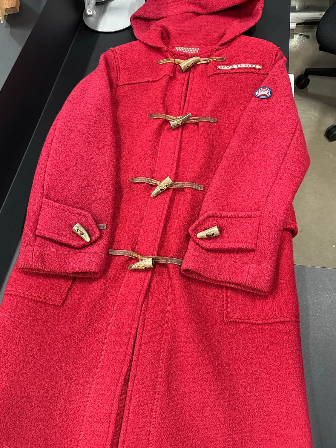 히스테릭 글래머 더블 울 코트 레드 상품이미지4