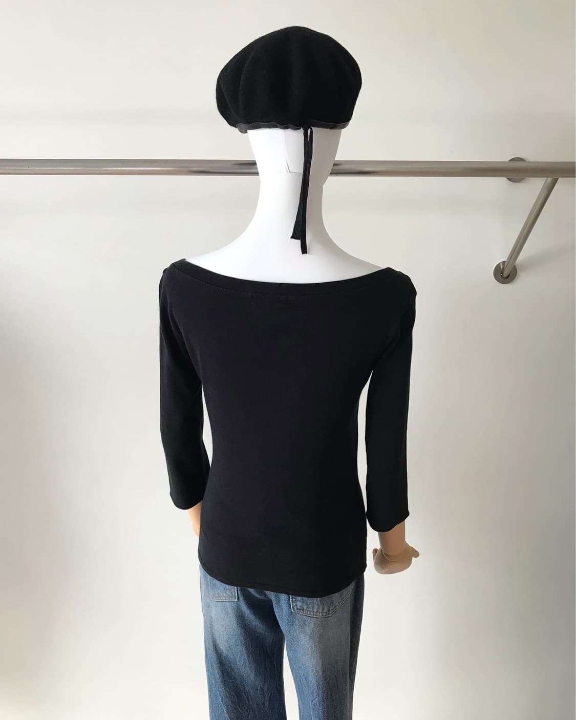 버버리 로고 보트넥 7부 긴팔티 상품이미지8