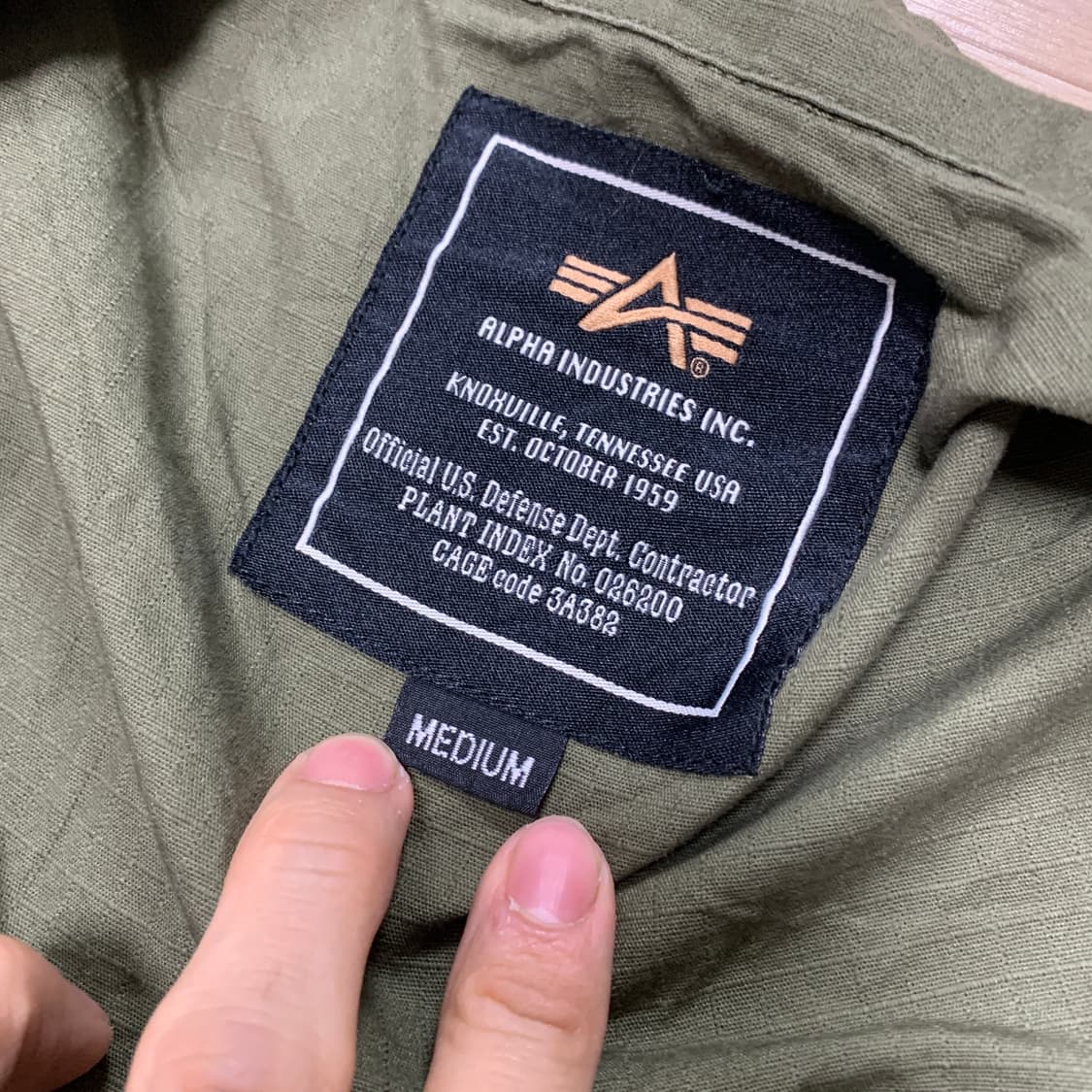 M) Alpha Industries JAPAN 립스탑 정글 퍼티그 자켓 상품이미지3
