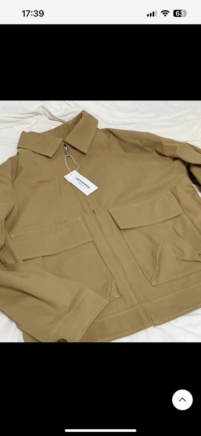 [새상품/미착용] 언탭트 스튜디오 트윌 코튼 유틸리티 블루종 베이 상품이미지4