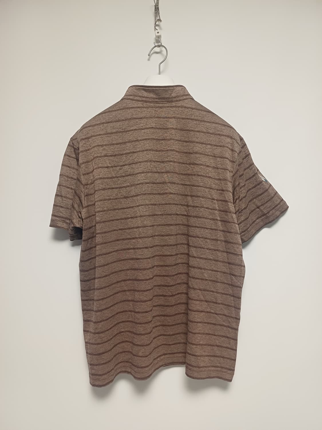 [105/XL] 몽벨 남성 하프집업 반팔 티셔츠 (다크베이지) 상품이미지3