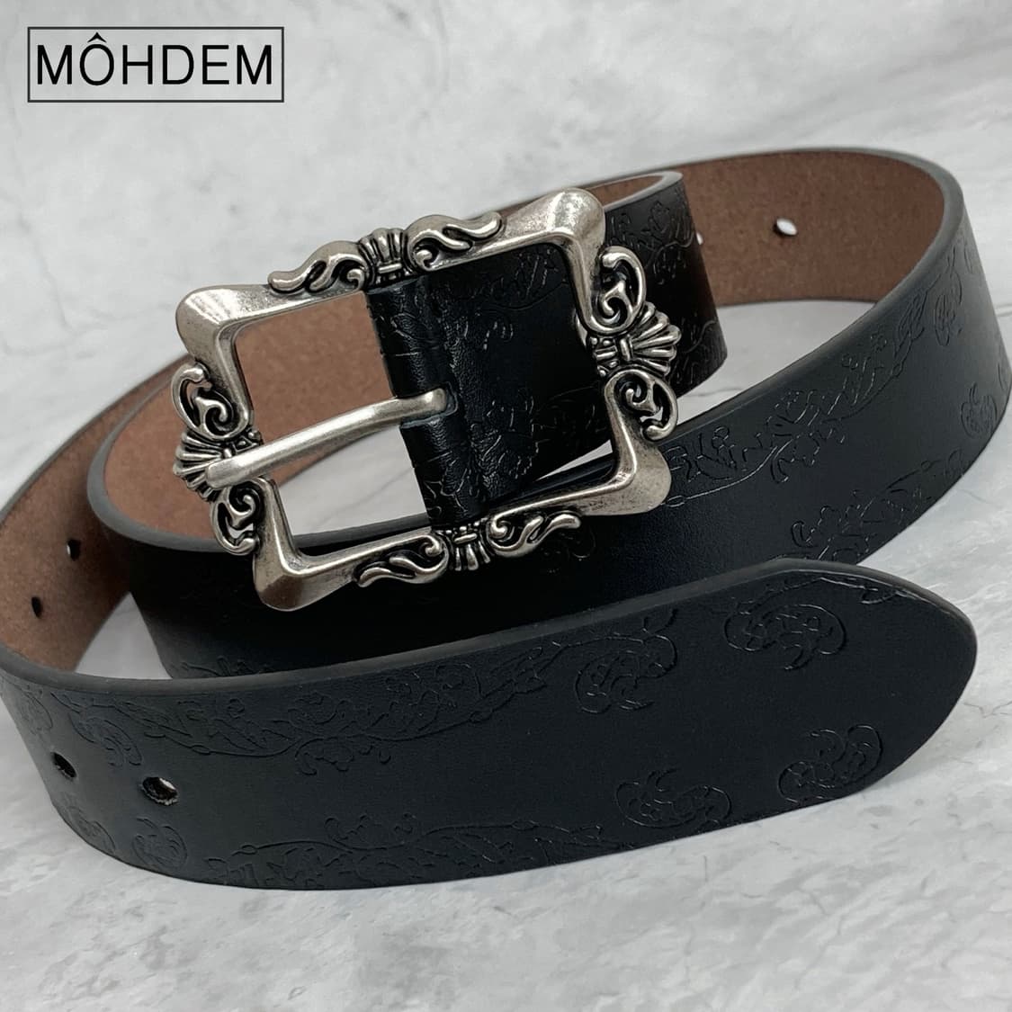 [Unisex 에스닉 버클 웨스턴 벨트 상품이미지10