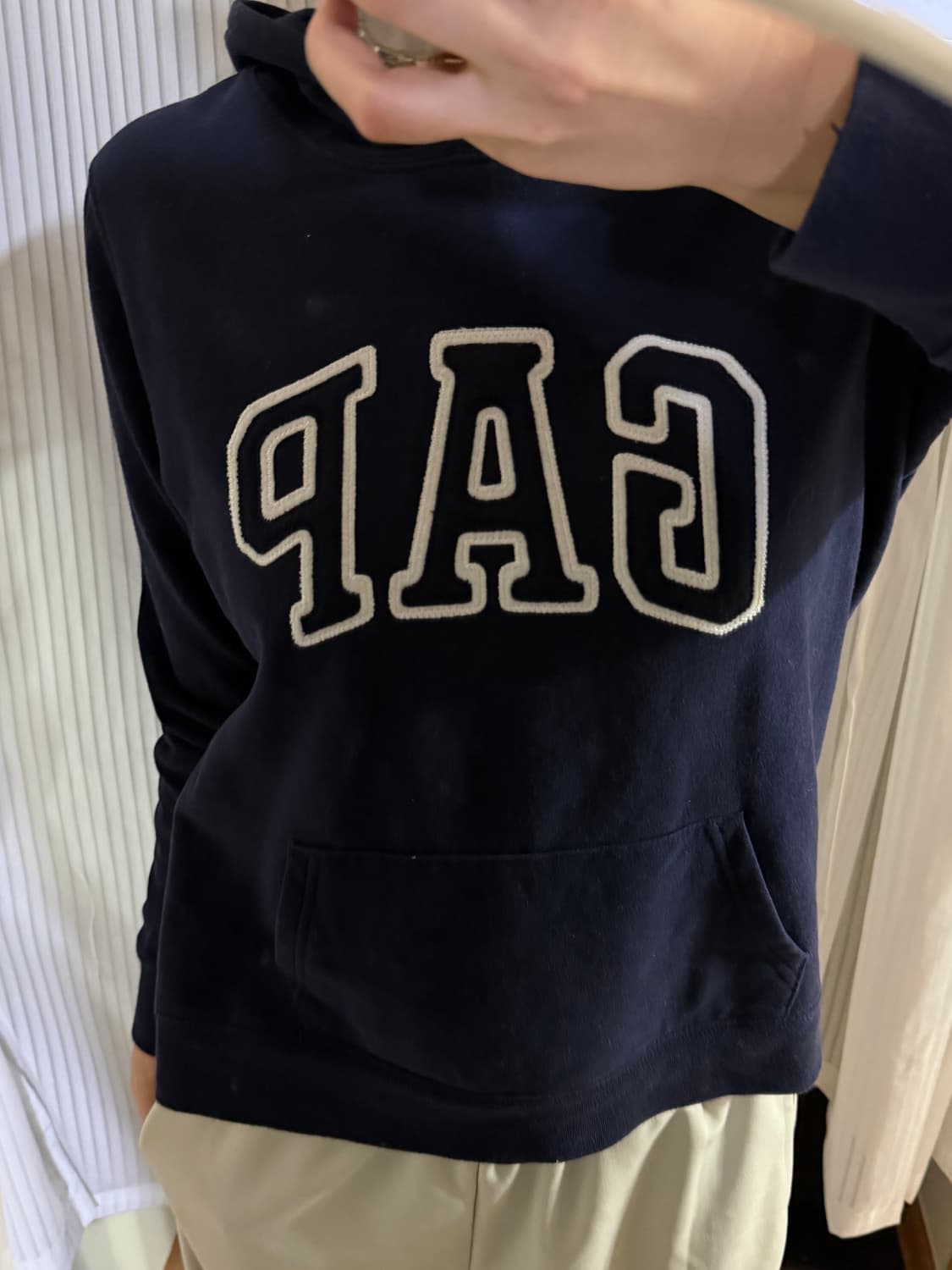 갭 네이비 후드티  m 상품이미지1