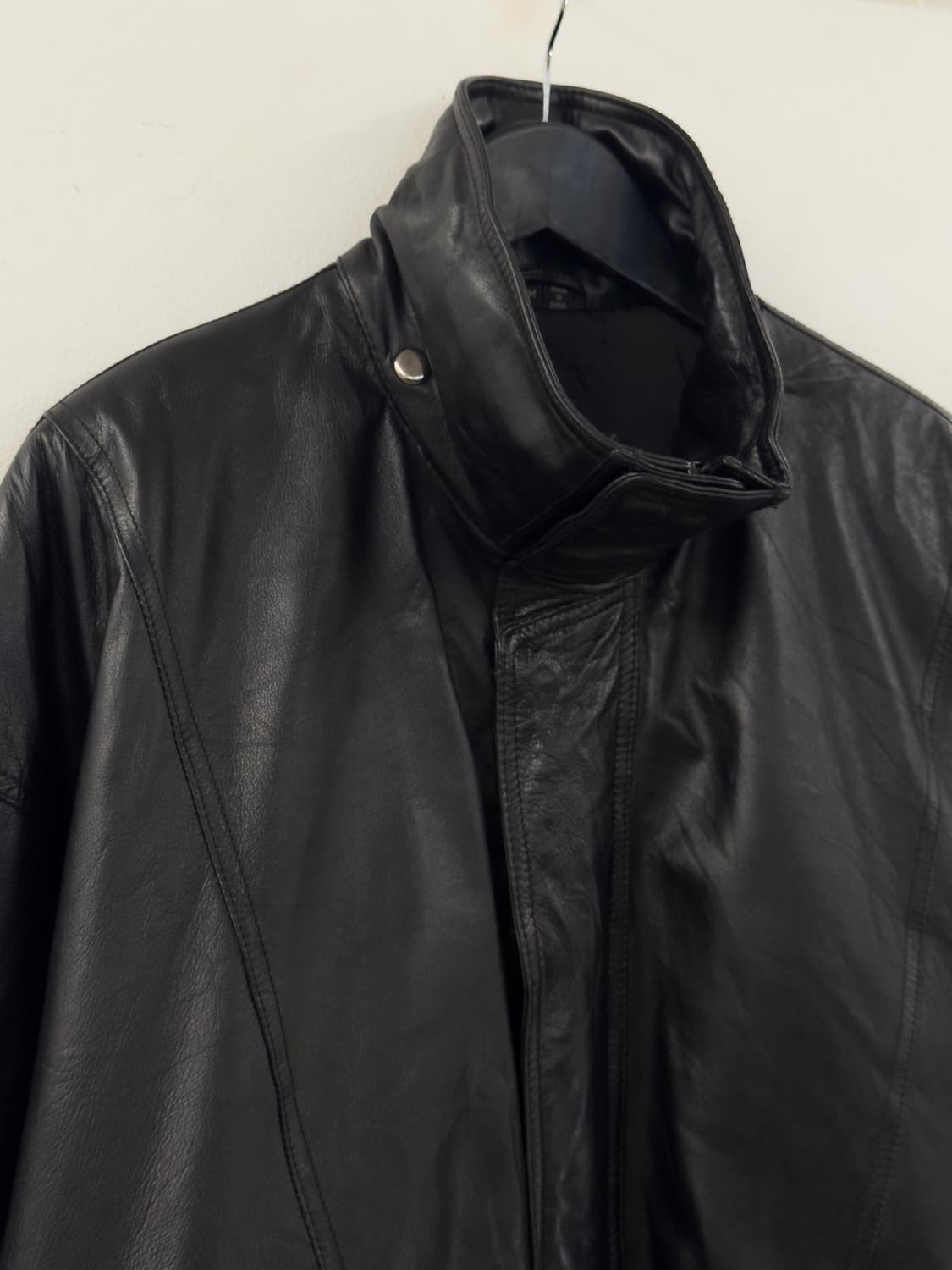 오버사이즈 레더 자켓 상품이미지5