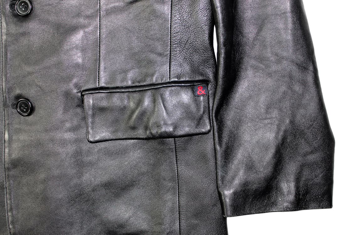 2000s Dolce & Gabbana 돌체앤가바나 램스킨 레더 블레이저 상품이미지3