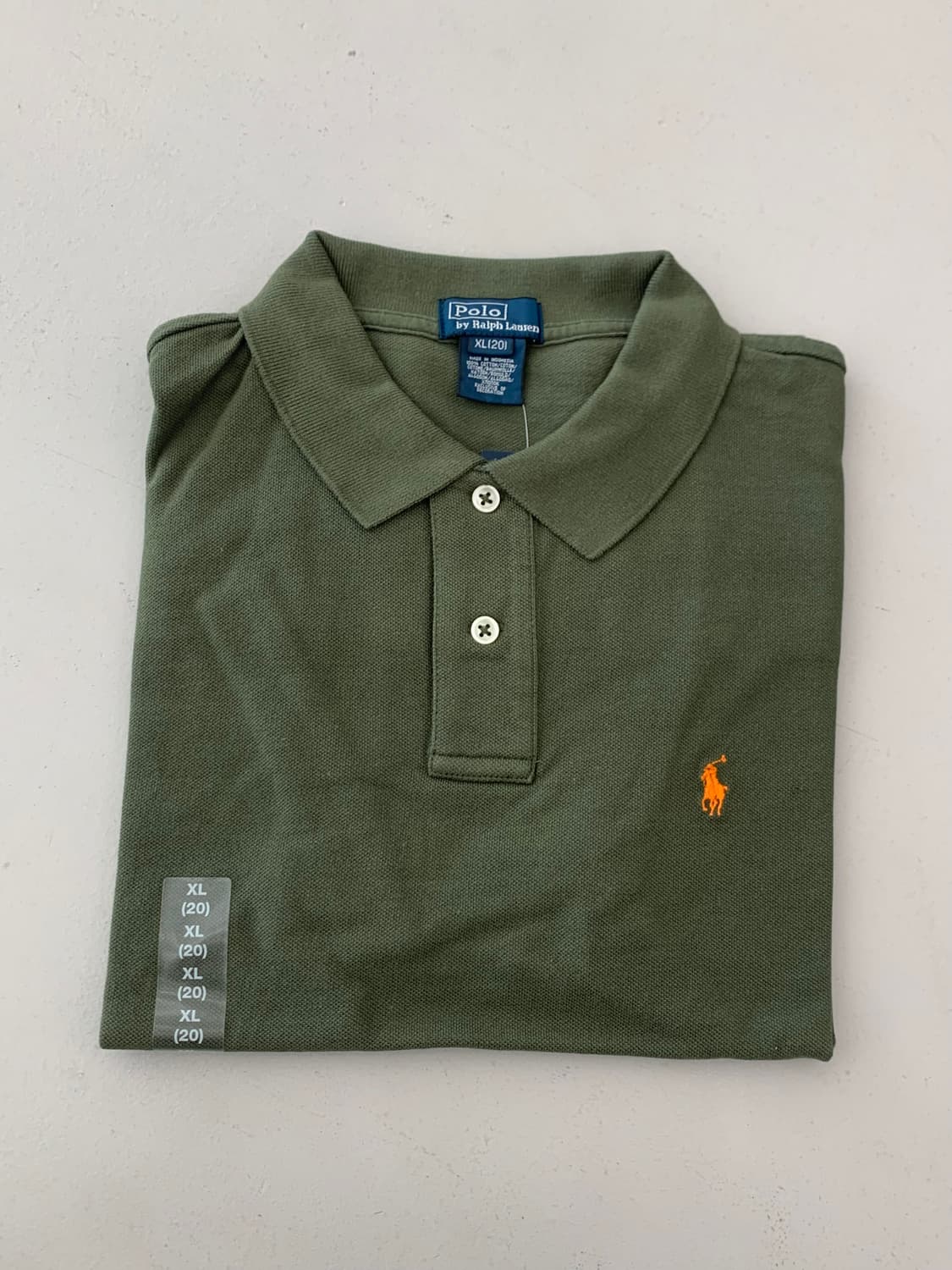 폴로 랄프로렌 보이즈 반팔 카라티 카키 XL(20) 상품이미지1