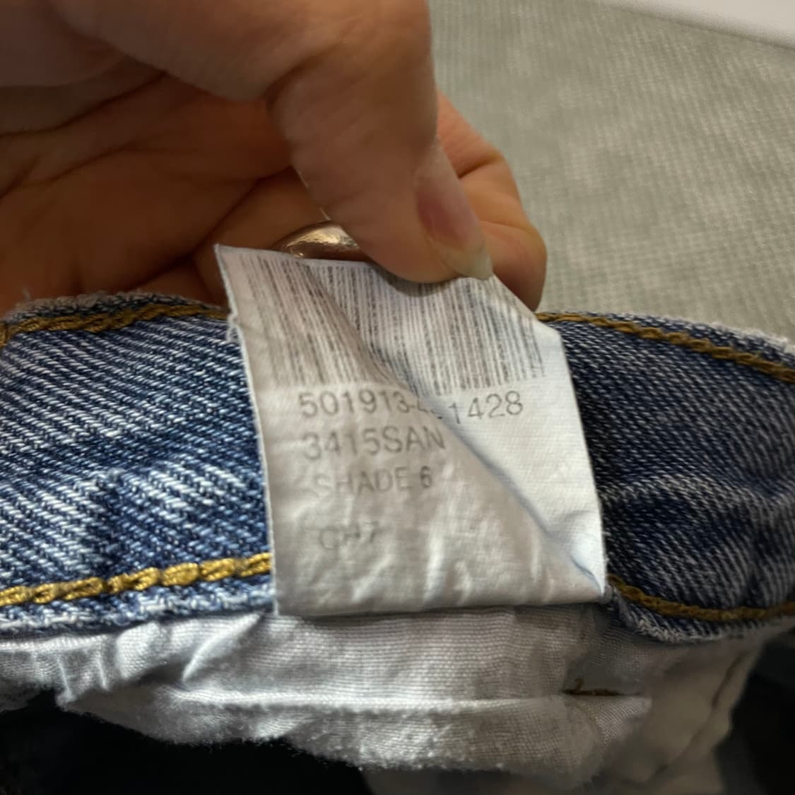 (36) RK 브랜드 36X31 백카고 연청 팬츠 상품이미지4