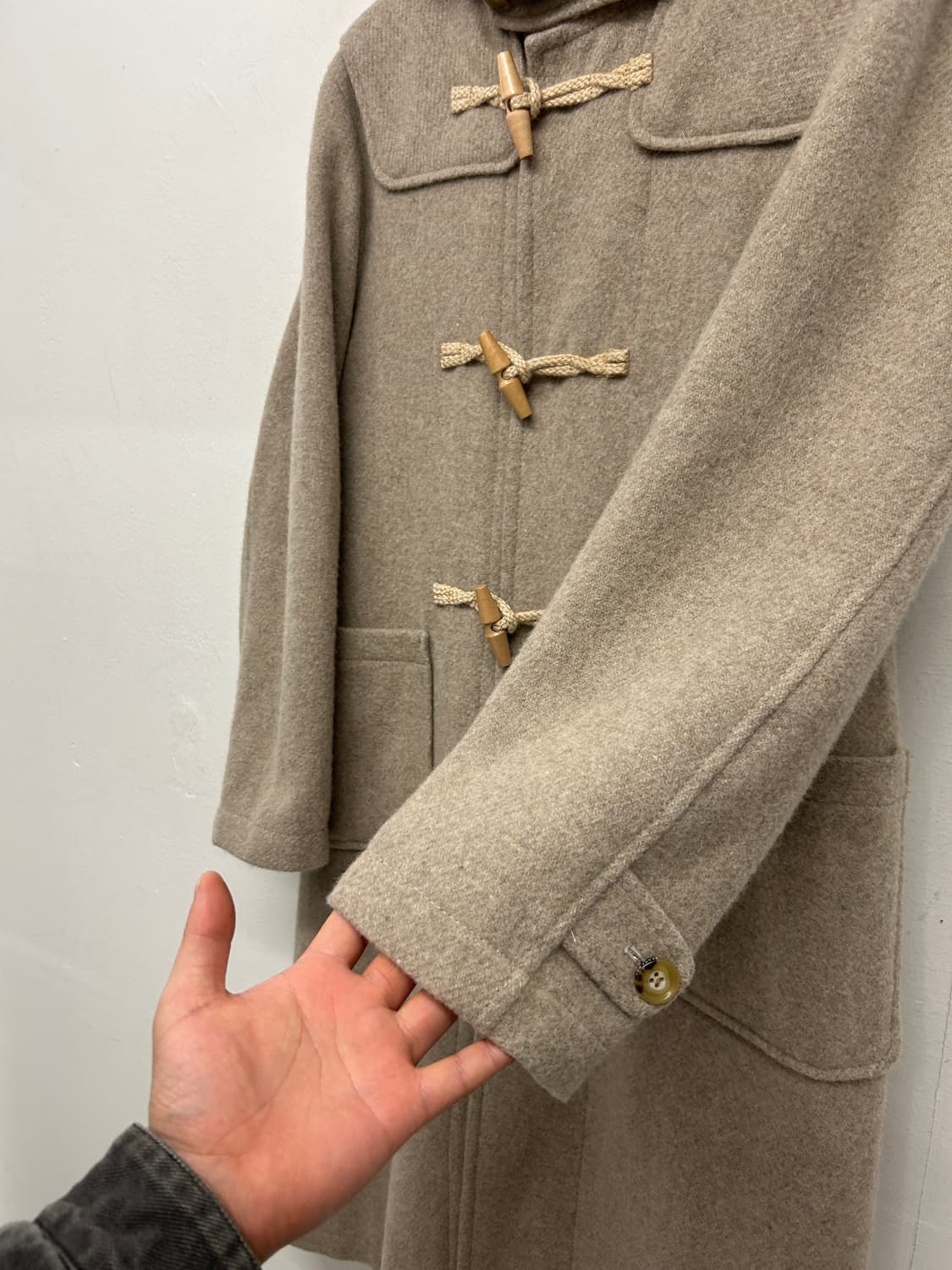 빔즈보이 베이지 롱 더플코트 상품이미지3