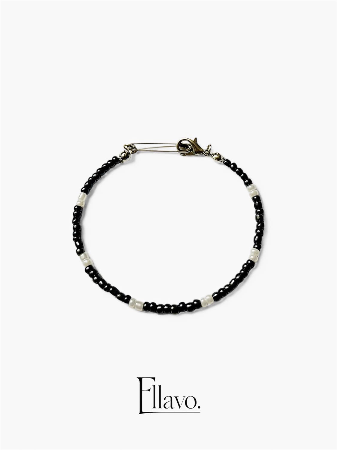 Ellavo Black Pearline Beads Bracelet 상품이미지1