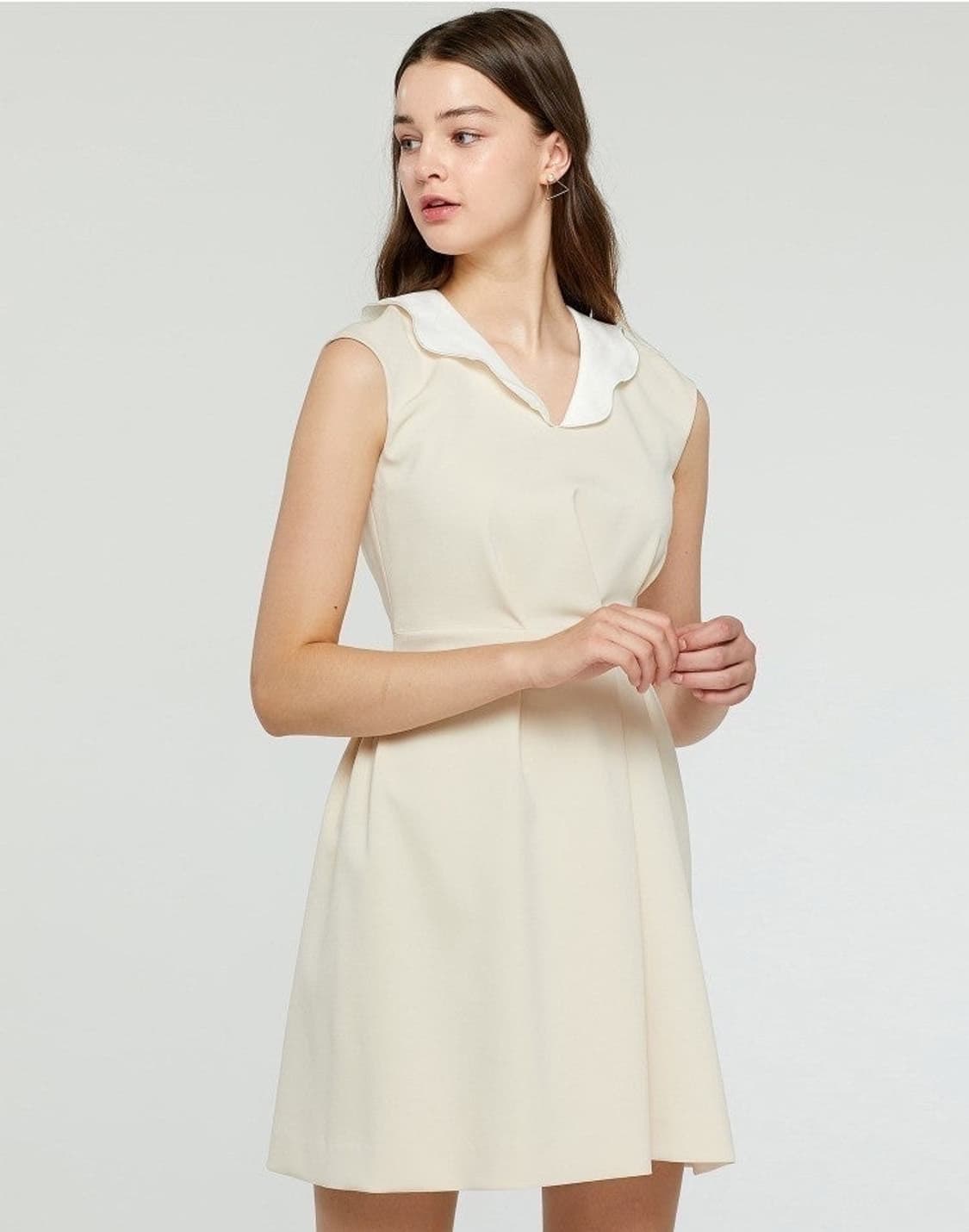 55 텍달린 새상품 질스튜어트 ㅡ 정가46만 에이라인 크림컬러 원피스 상품이미지1