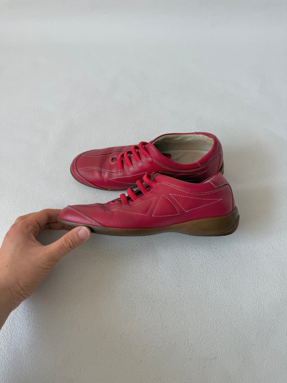 [EU37]MADE IN ITALY 레더 스니커즈 상품이미지1