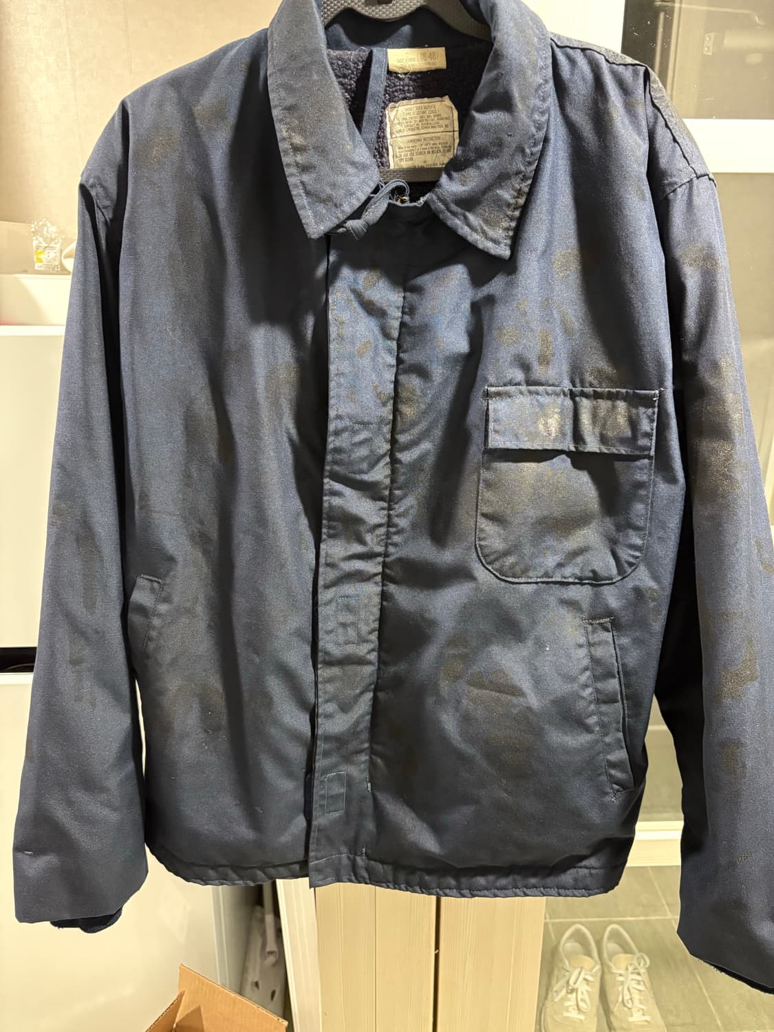 미군 오리지날 아라미드 a2 덱자켓 xl 상품이미지1