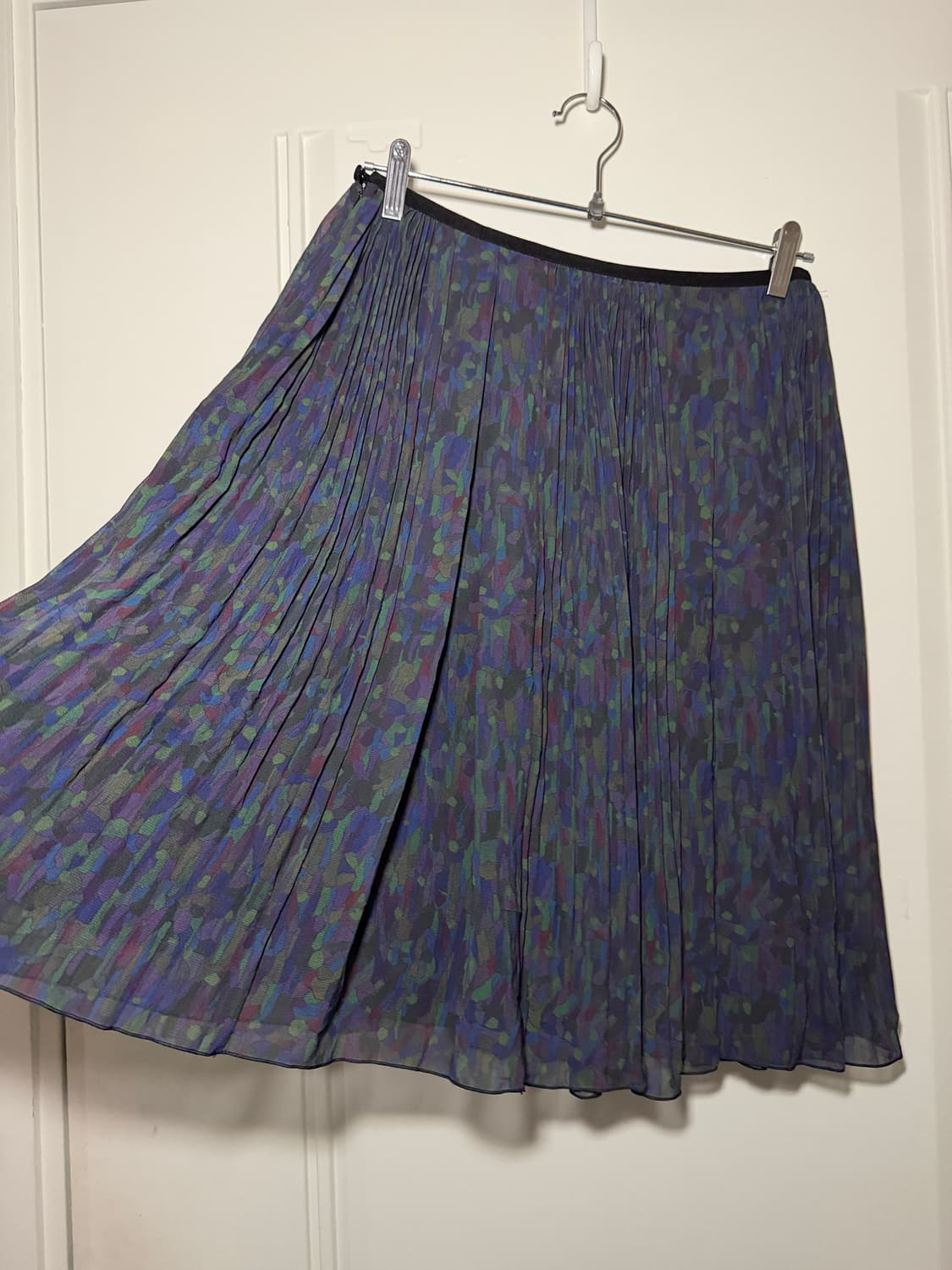 일본빈티지 블루그린 플리츠 스컽 상품이미지7