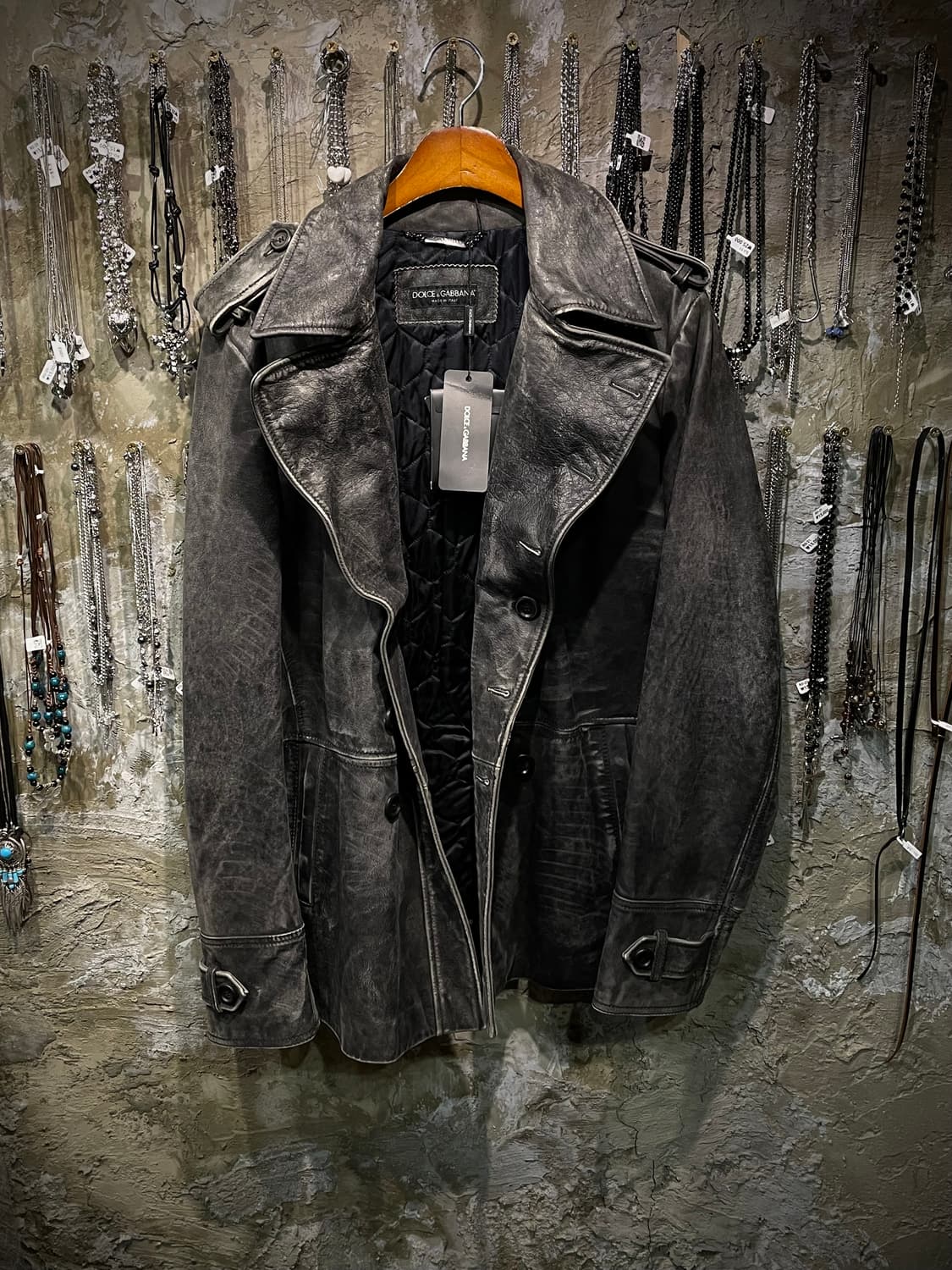 D&G aging leather jacket 상품이미지1