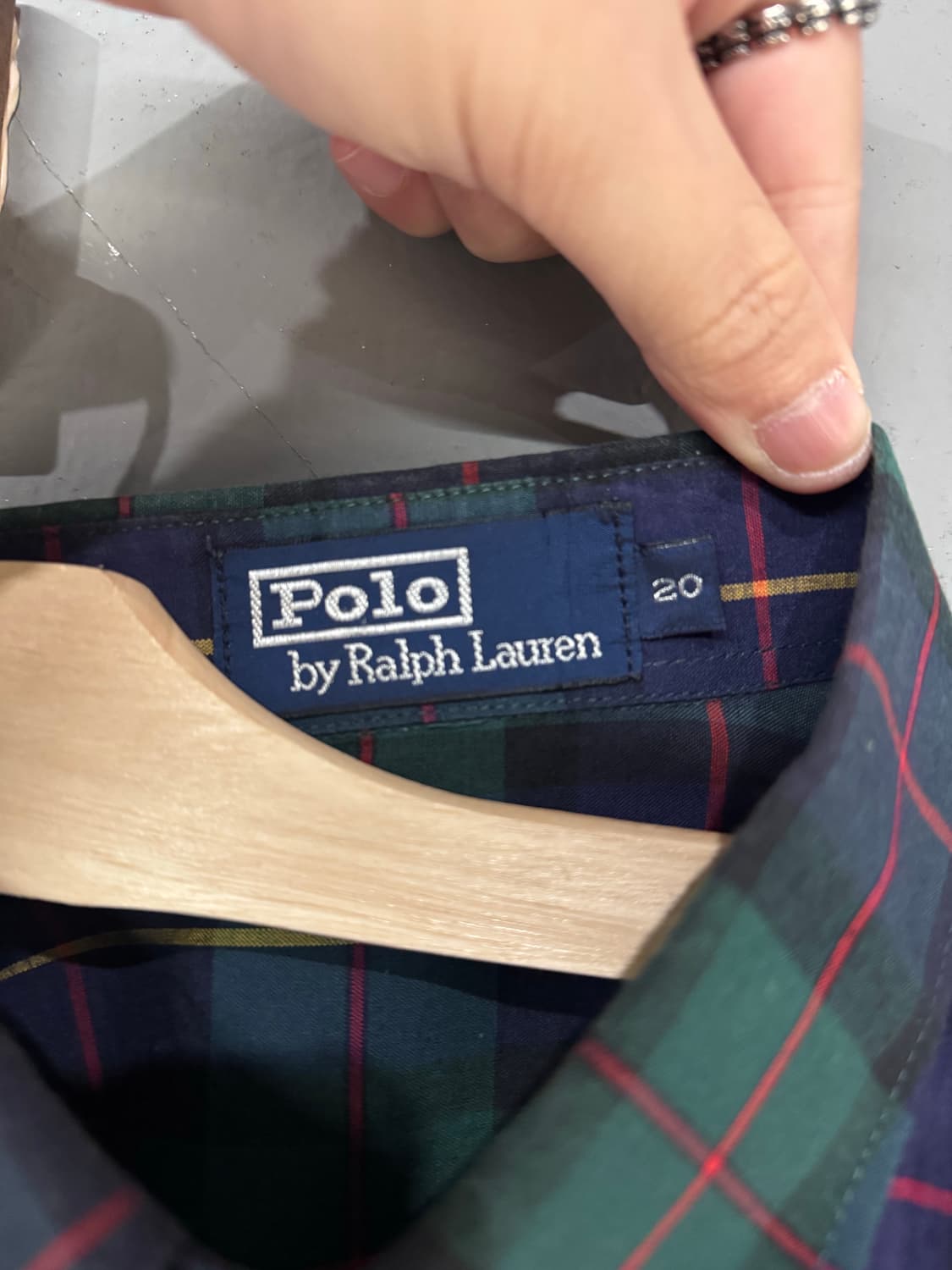 폴로랄프로렌 블랙워치 타탄체크 셔츠  상품이미지2