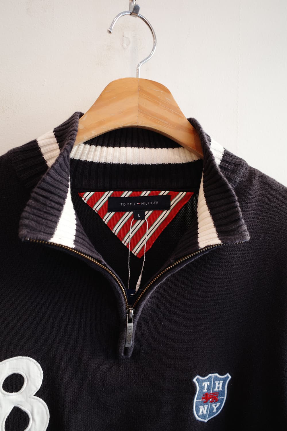 TOMMY HILFIGER 타미힐피거 반집업 니트 상품이미지4