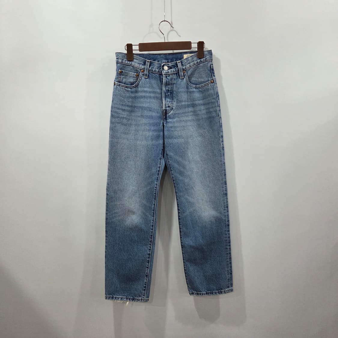 90s 리바이스 501 빅E 셀비지 연청 데님팬츠 26/30 상품이미지1