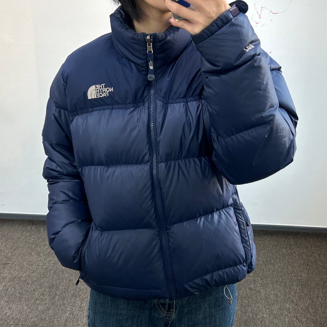 The north face 노스페이스 700 딥블루 눕시푸처 구스패딩   상품이미지2