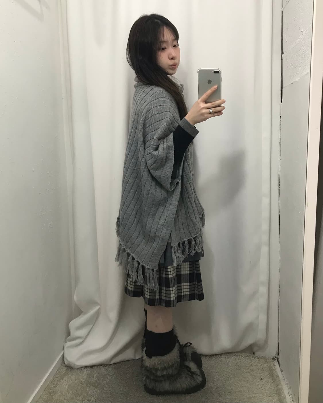 무채색 케이프 코디 세트 🤍 상품이미지2