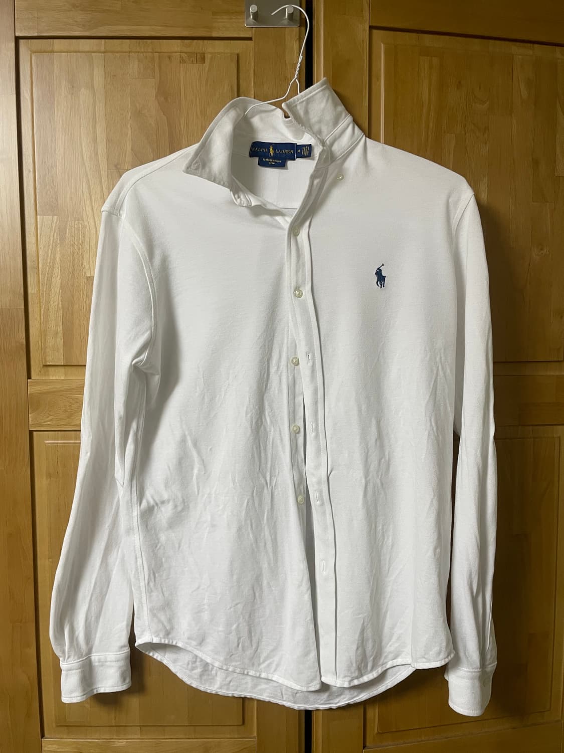 폴로 랄프로렌 페더웨이트 메쉬 셔츠 화이트m 상품이미지4