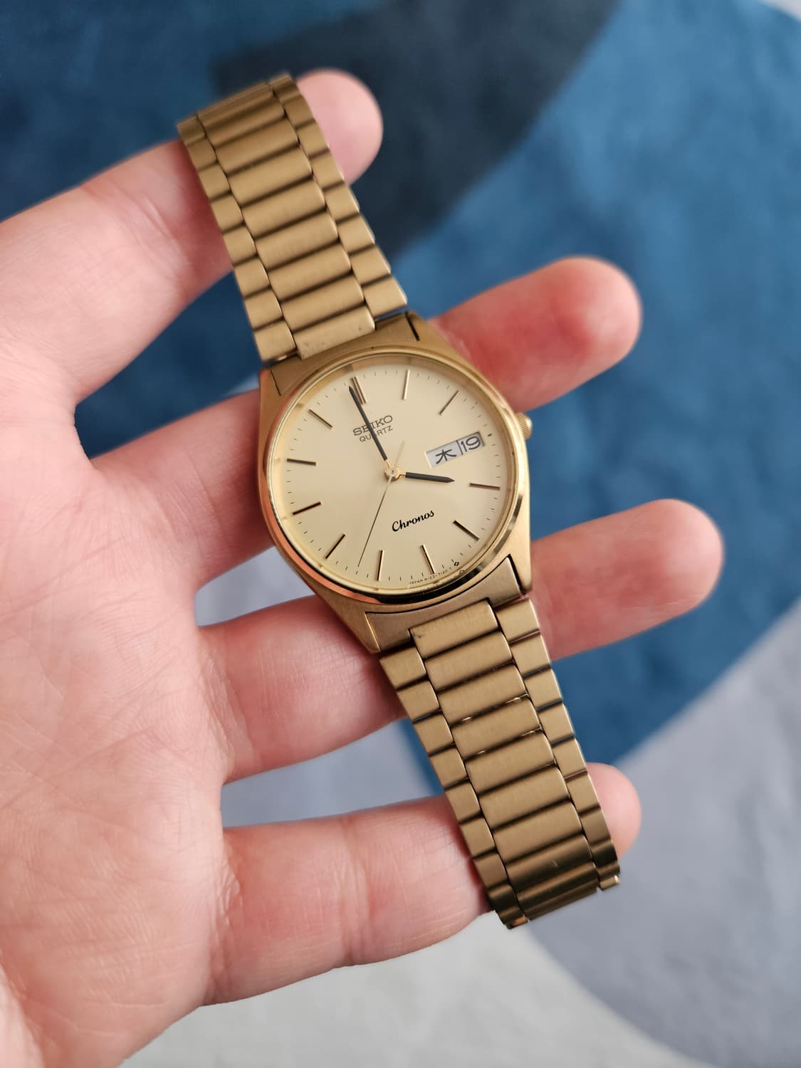 1980s 세이코 크로노쿼츠 금장 빈티지 시계 상품이미지2