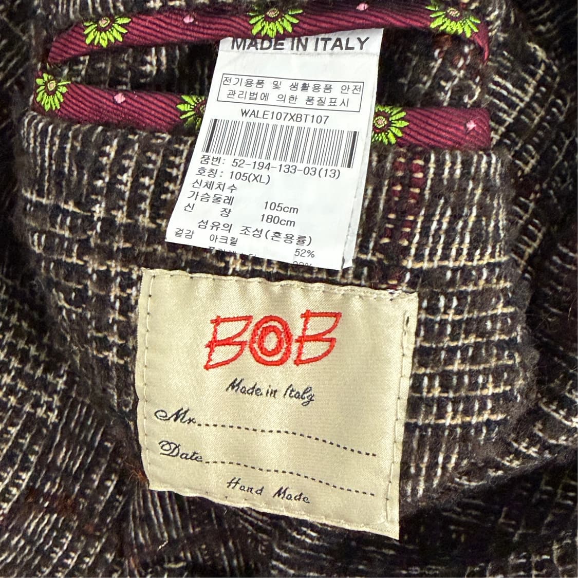 [XL] BOB 테일러메이드 블레이저 자켓 상품이미지8