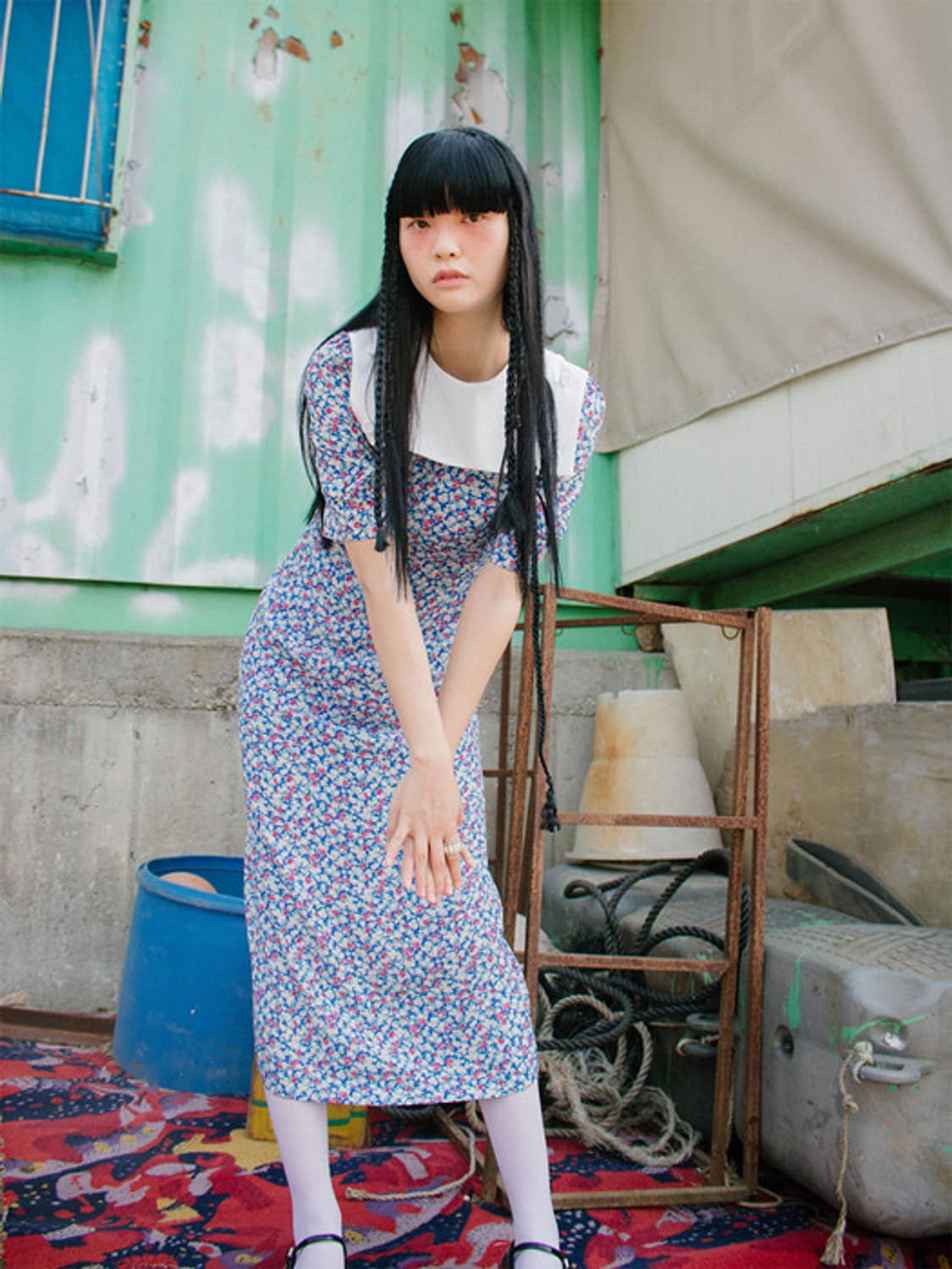 시눈 Delphinium Dress 플라워 롱 드레스 원피스 상품이미지2
