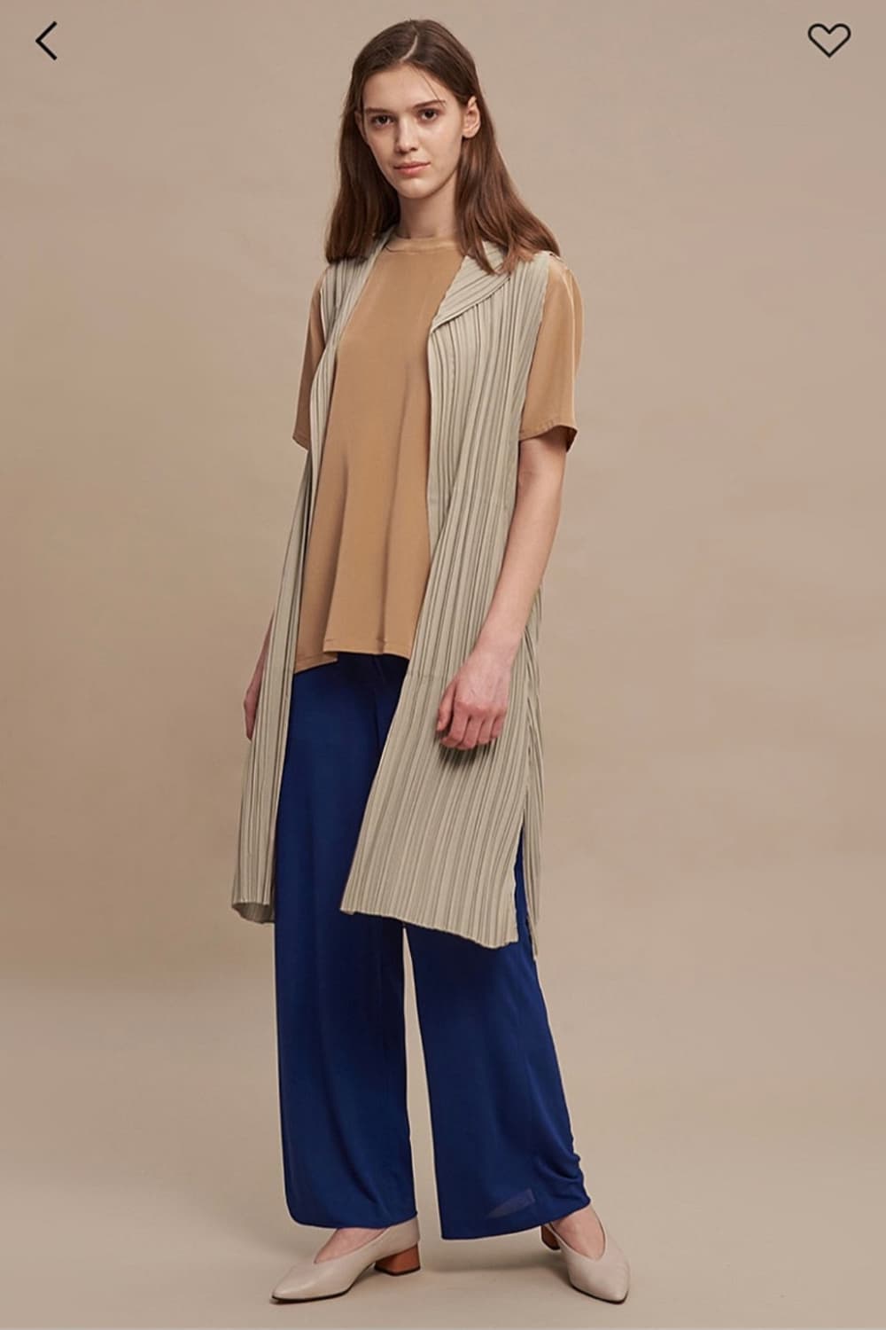 한섬 래트바이티 플리츠 가디건 프리사이즈 상품이미지1