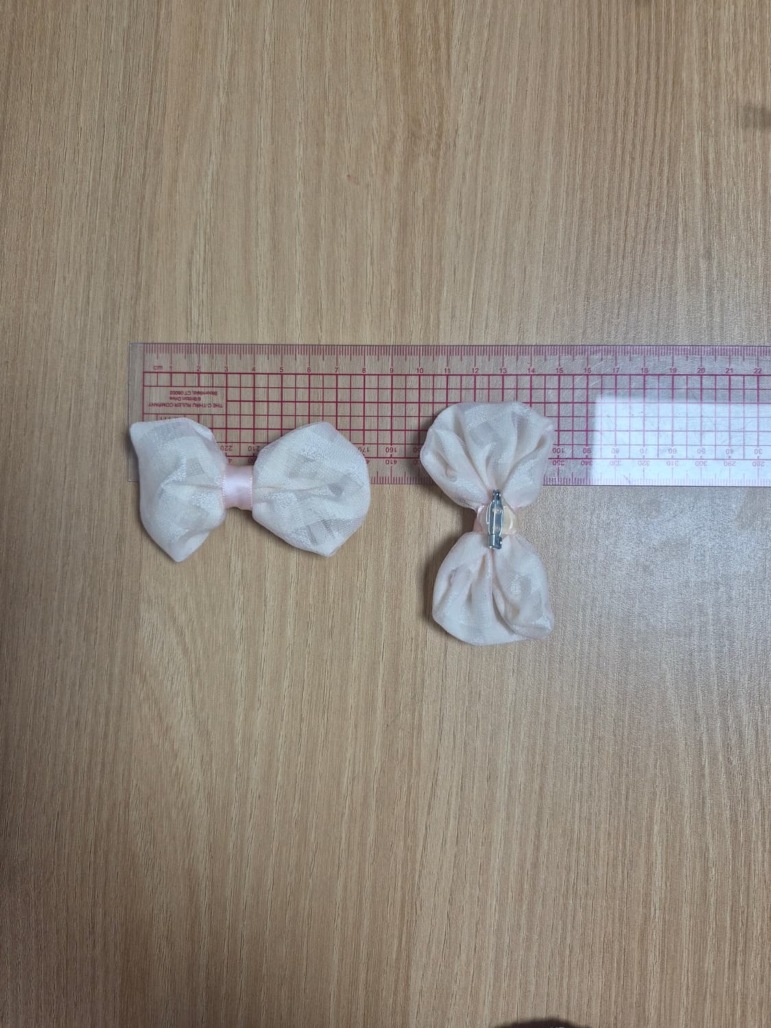 리즈리사 핑크체크 리본브로치 상품이미지3