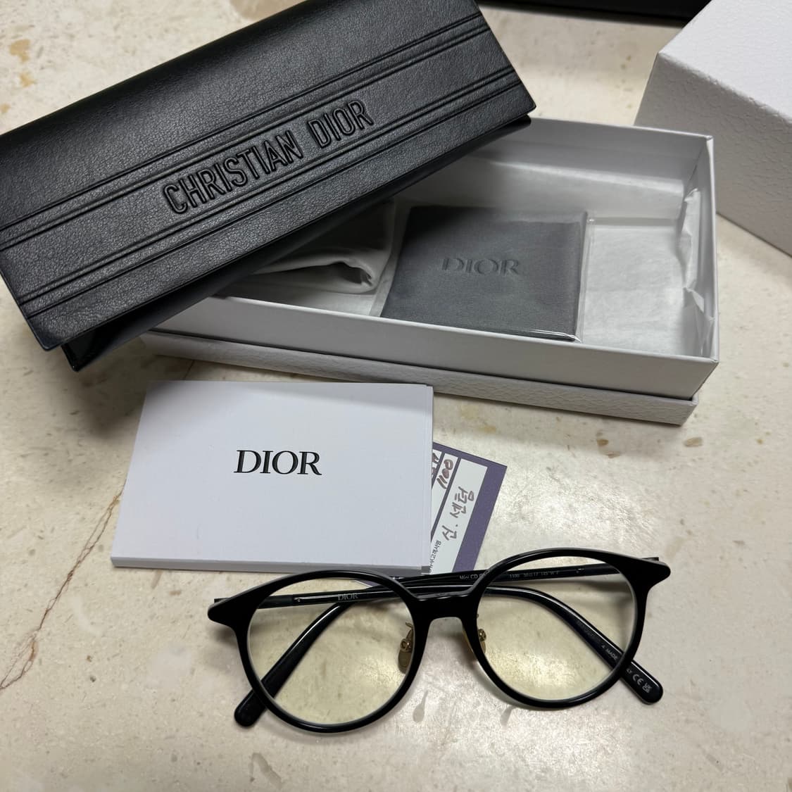 디올 MiniCD 블랙 안경 상품이미지1