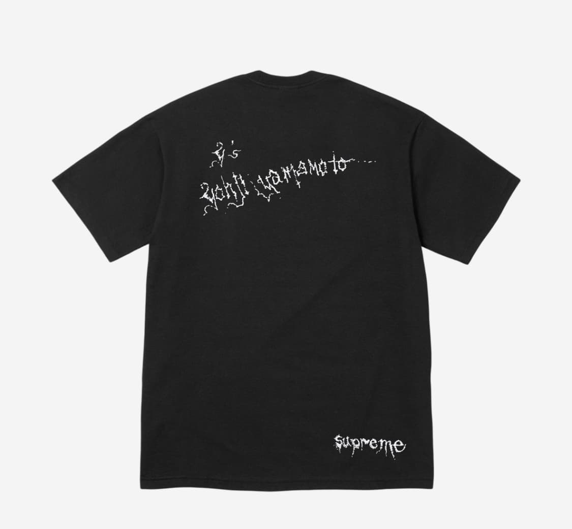 [XL] 슈프림 x 요지 야마모토 25fw 씽커 티셔츠 블랙 상품이미지2