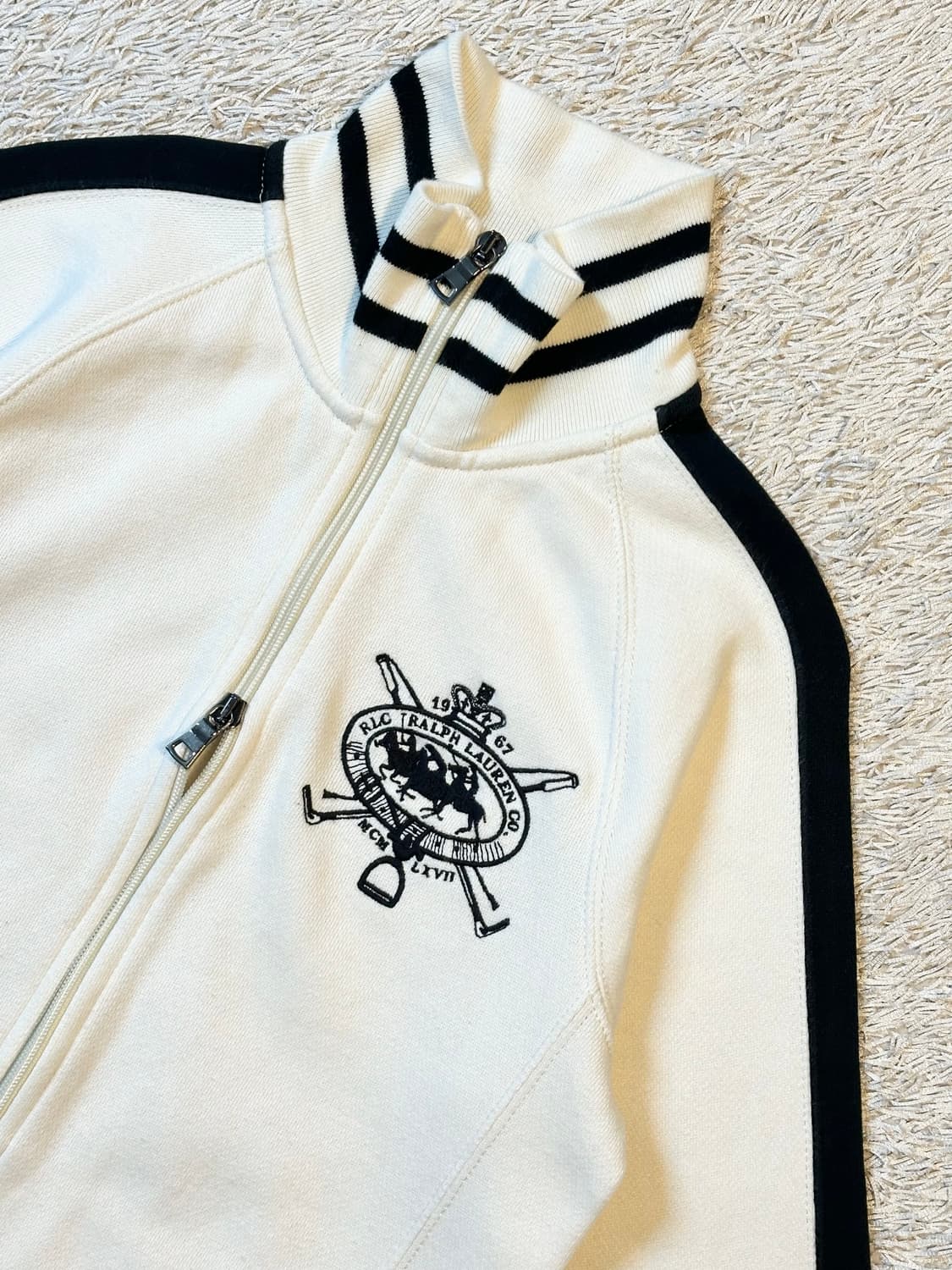 희귀) 폴로 스포츠 투웨이 사이드라인 자수로고 코튼 집업 자켓 상품이미지4