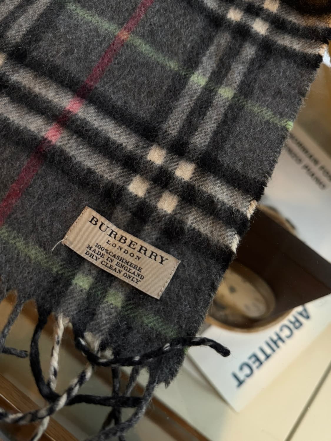 버버리 캐시미어 머플러 상품이미지4