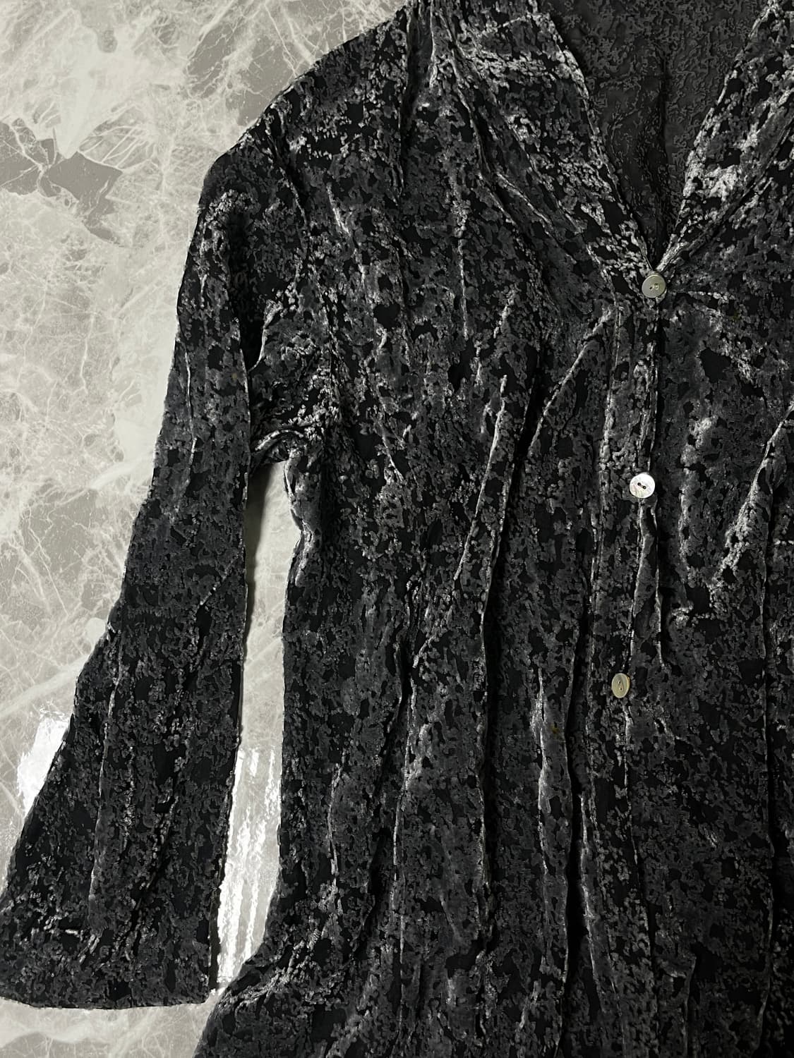 velvet button jacket 상품이미지3